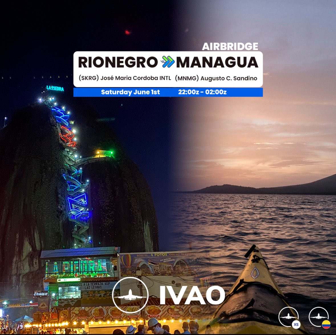 Unidirectional Air Bridge | Rionegro (SKRG) -> Managua (MNMG)